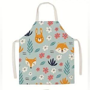 CHILDREN’S APRON WOODLAND ANIMALS KID’S SIZE NEW